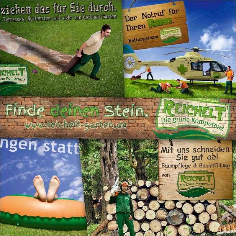Referenz Bildcollage + Werbebild der Werbeagentur Allgäu